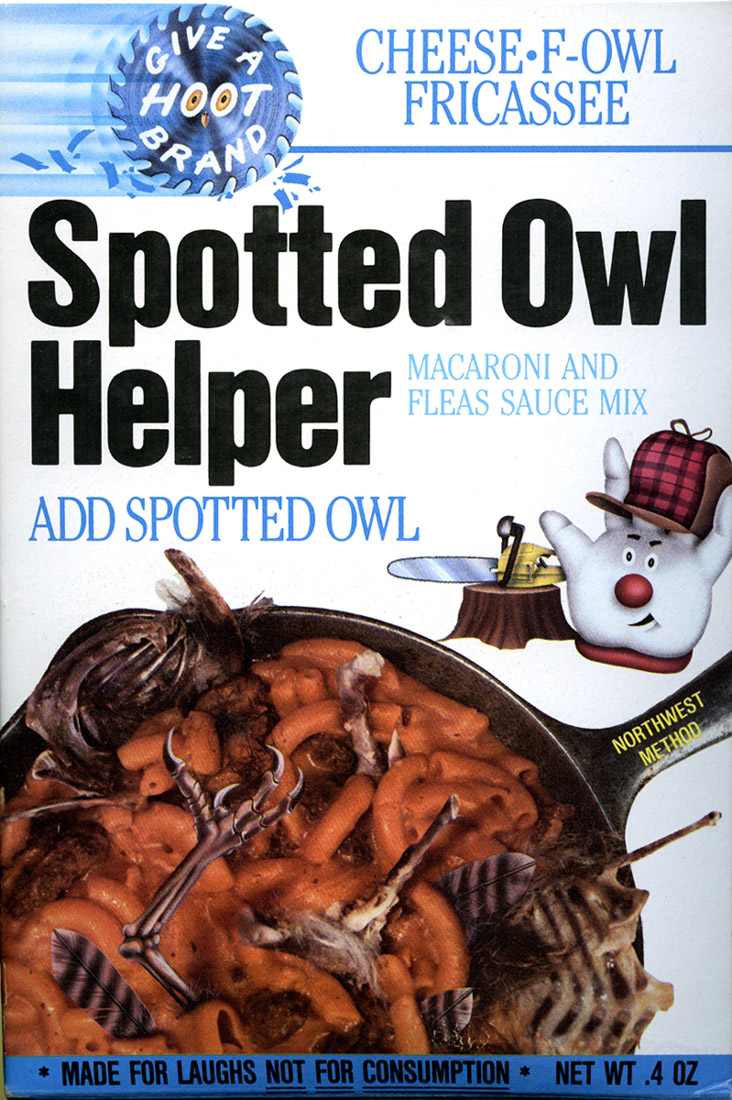 Spotted Owl Helper - Yum!