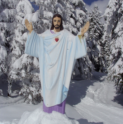 Montana Jesus statue