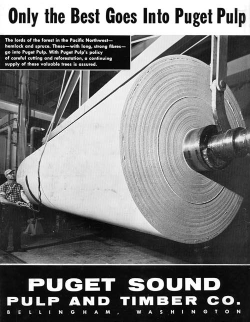 Puget Sound Pulp 1958 ad