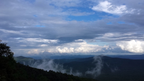 The area around Asheville, NC, is known as "The Land of the Sky" and with good reason. Here's the view from the Blue Ridge Parkway. (Jamie Lewis)