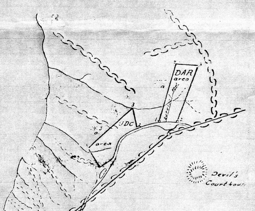 Close-up of the area from the same map. 