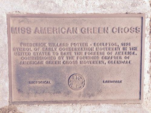 Miss American Green Cross plaque