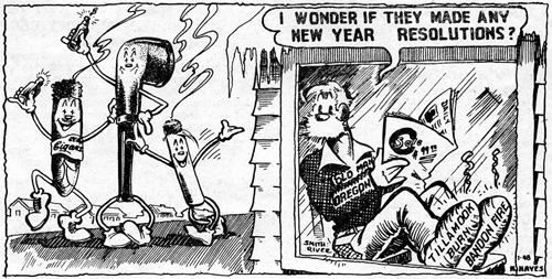 Hugh Hayes cartoon 1948